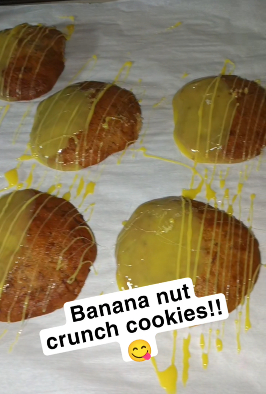 Candied Covered Banana Nut Cookie